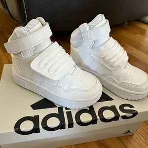 Adidas Kids' White High-Top Sneakers